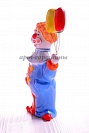 Фигурка Клоун с шариками (коллекция "Цирк") из керамики и фарфора ручной работы.Автор МАЙОЛИКА. Купить в магазине Арт-горошины.